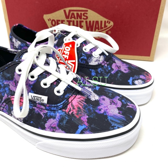 VANS Authentic Warped Floral Black Canvas Women’s Sneakers Size 7 9 VN0A2Z5IT7R - Picture 8 of 11